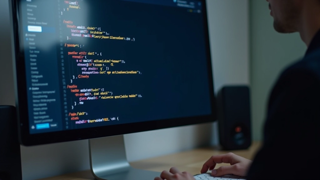 Computer screen showing CSS media query code with breakpoint definitions highlighted and commented