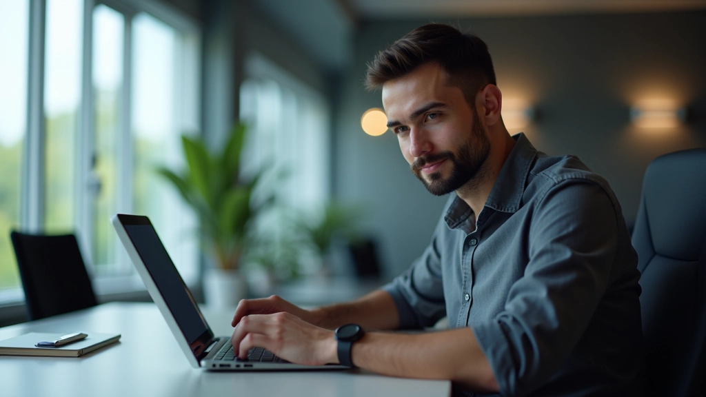 Developer working on responsive design with multiple device screens showing same website layout progressively enhanced from mobile to desktop