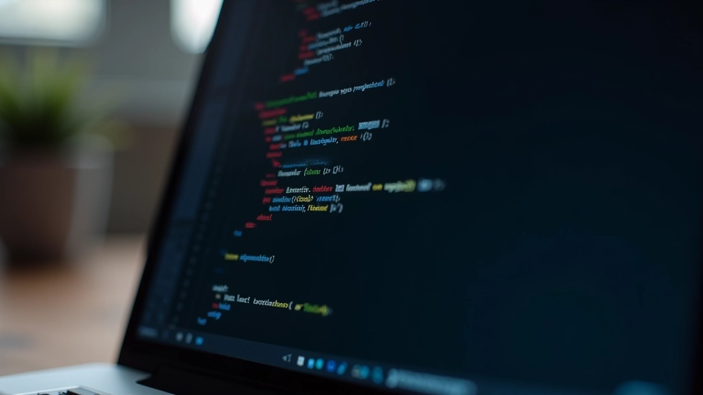Code editor displaying media query syntax with color-coded CSS showing breakpoint values and nested style rules clearly visible
