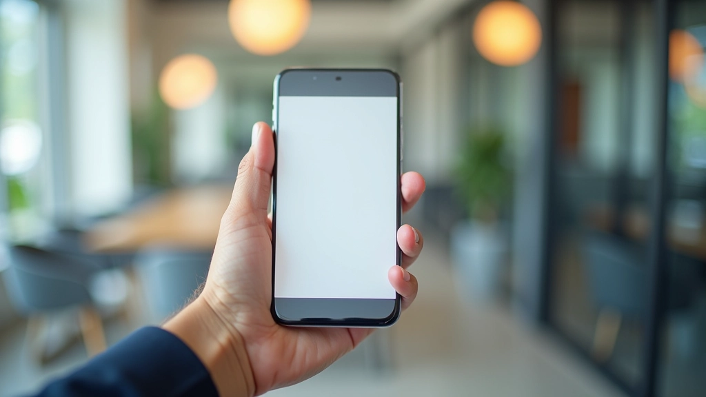 Mobile phone displaying website with proper viewport scaling and responsive layout elements