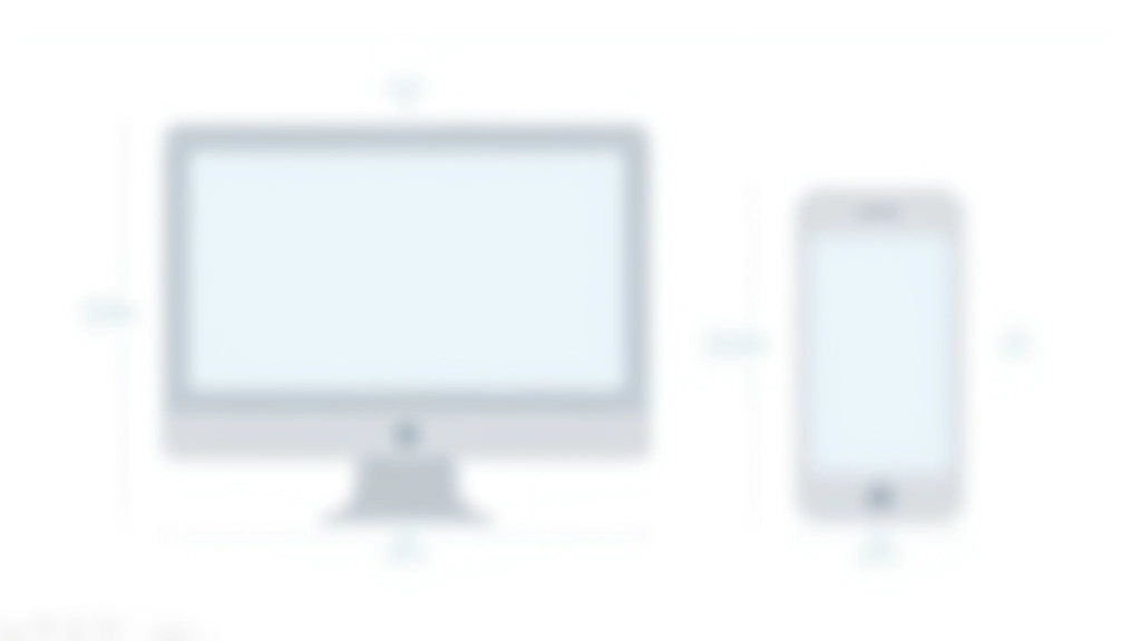 Diagram comparison showing desktop viewport width versus mobile device viewport width with measurement annotations